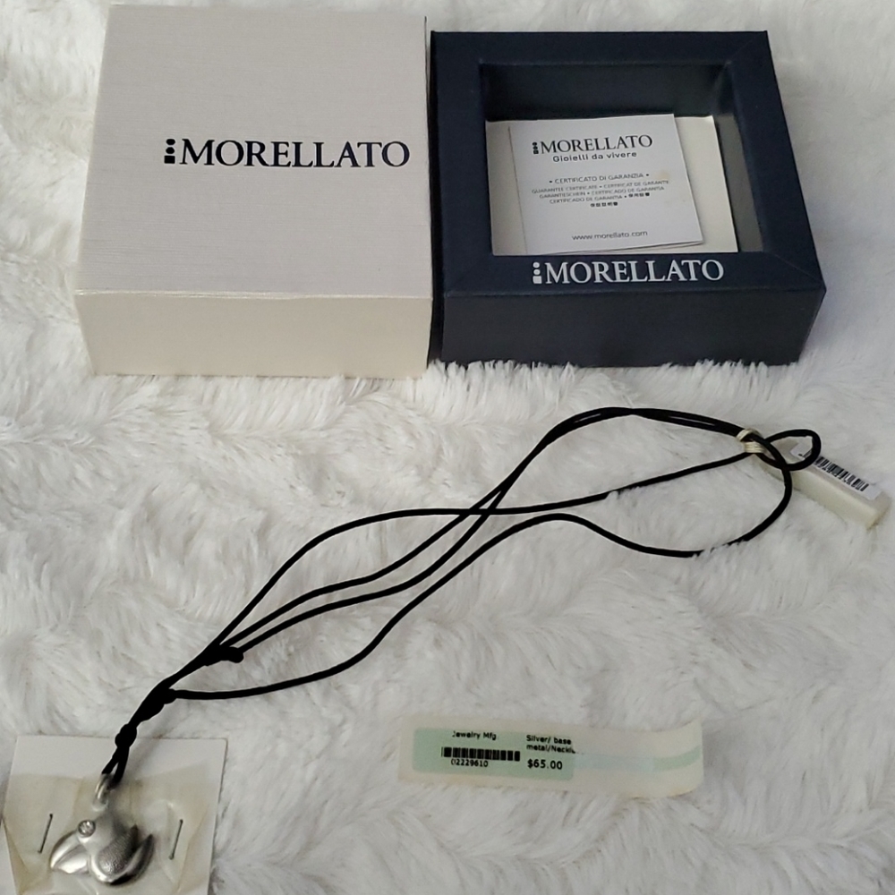 Morellato silk necklace with a bird pendant